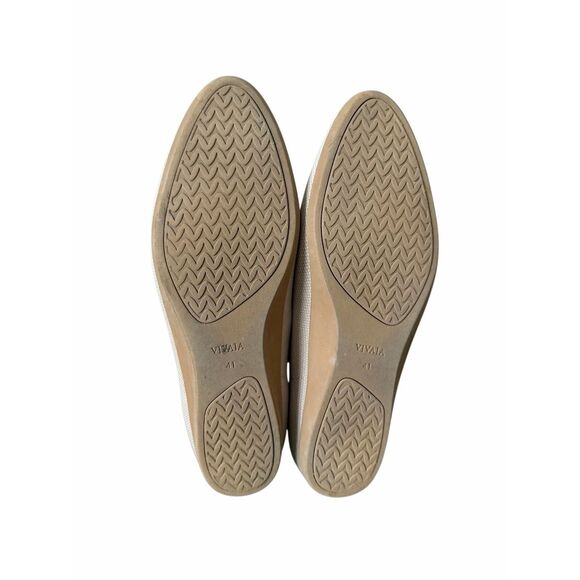 VIVAIA  Tamia Walker Knit Flats Almond EU 41 US 9.5 Cream - Picture 7 of 8
